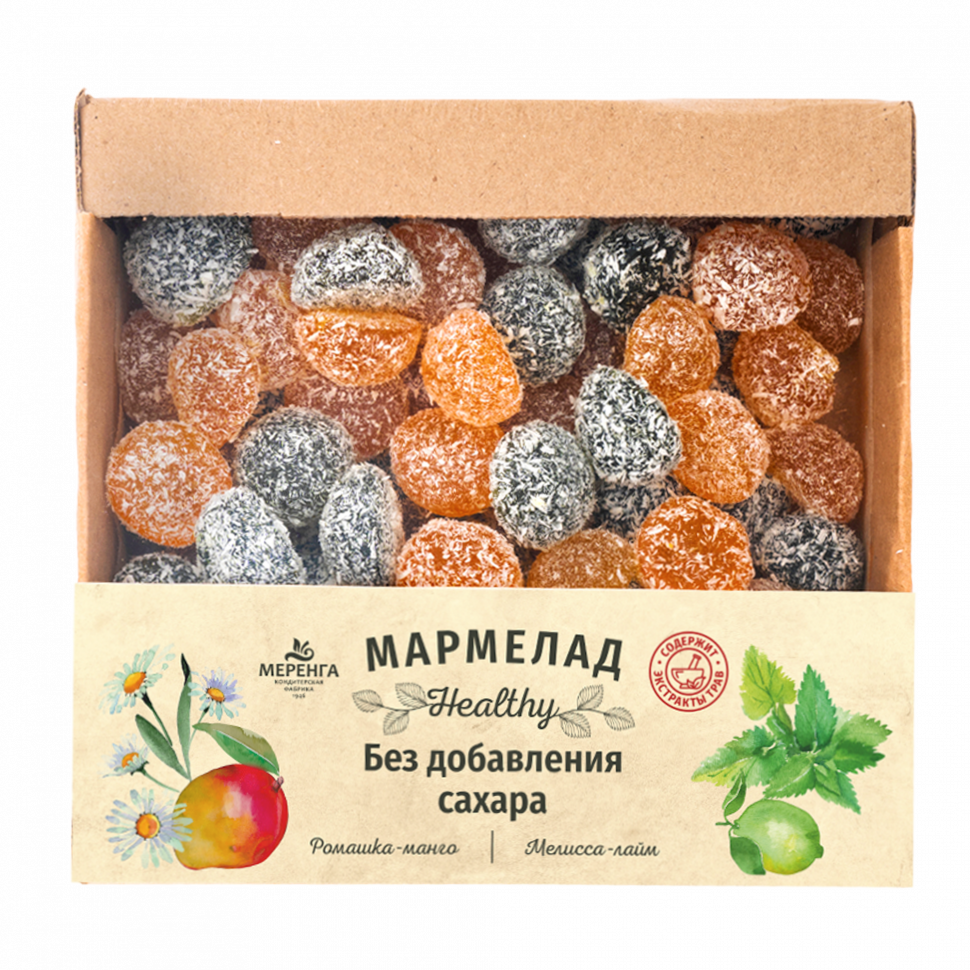  Меренга Мармелад в кокосовой обсыпке Ромашка+Мелисса , 800г     в Серове