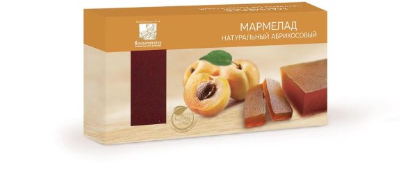№2 Мармелад пластовый 210г абрикосовый  в Серове
